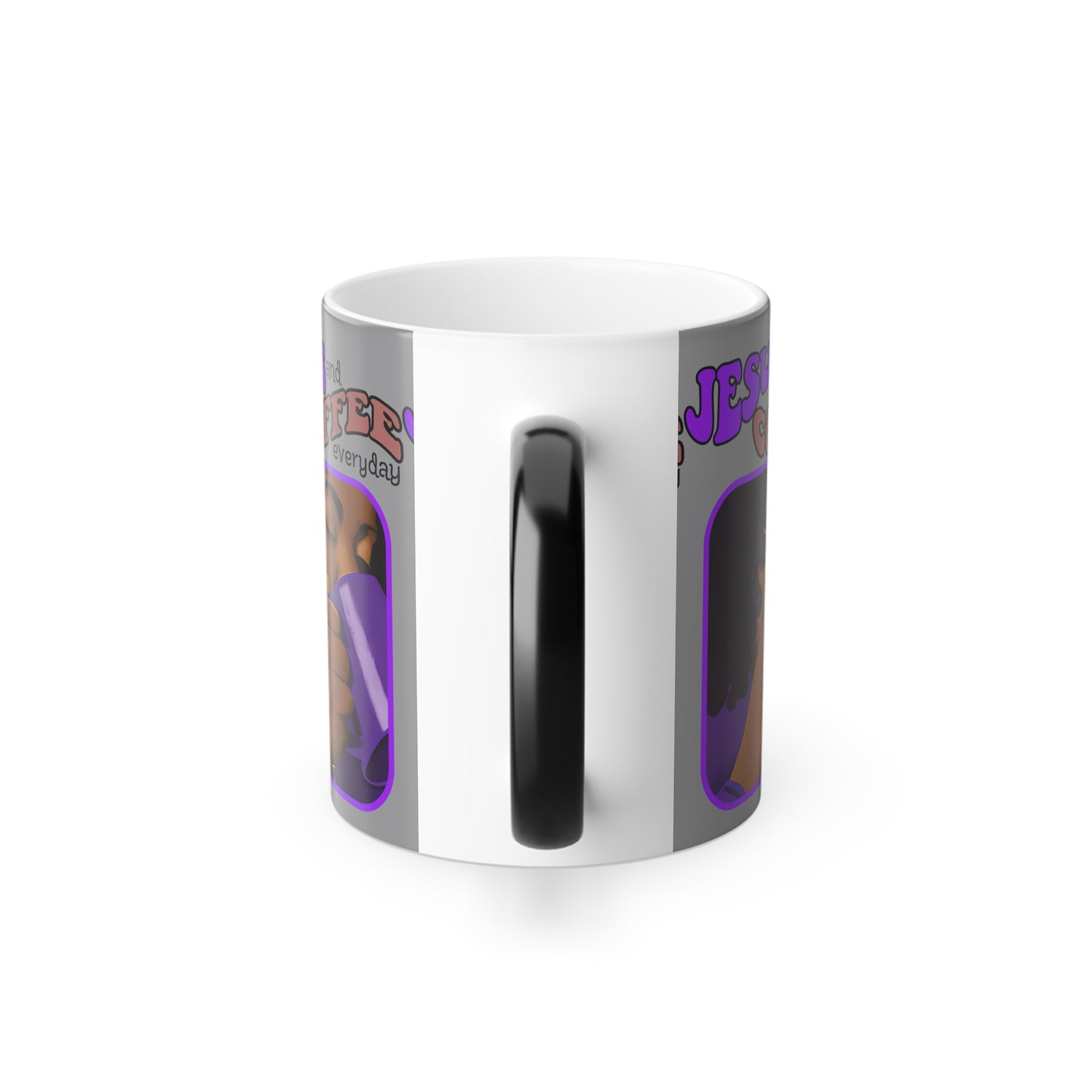 Beautiful Grey Color Morphing Mug, 11oz