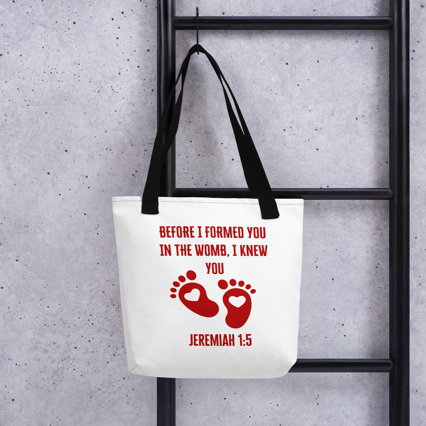Baby, Jeremiah 1:5 Tote bag