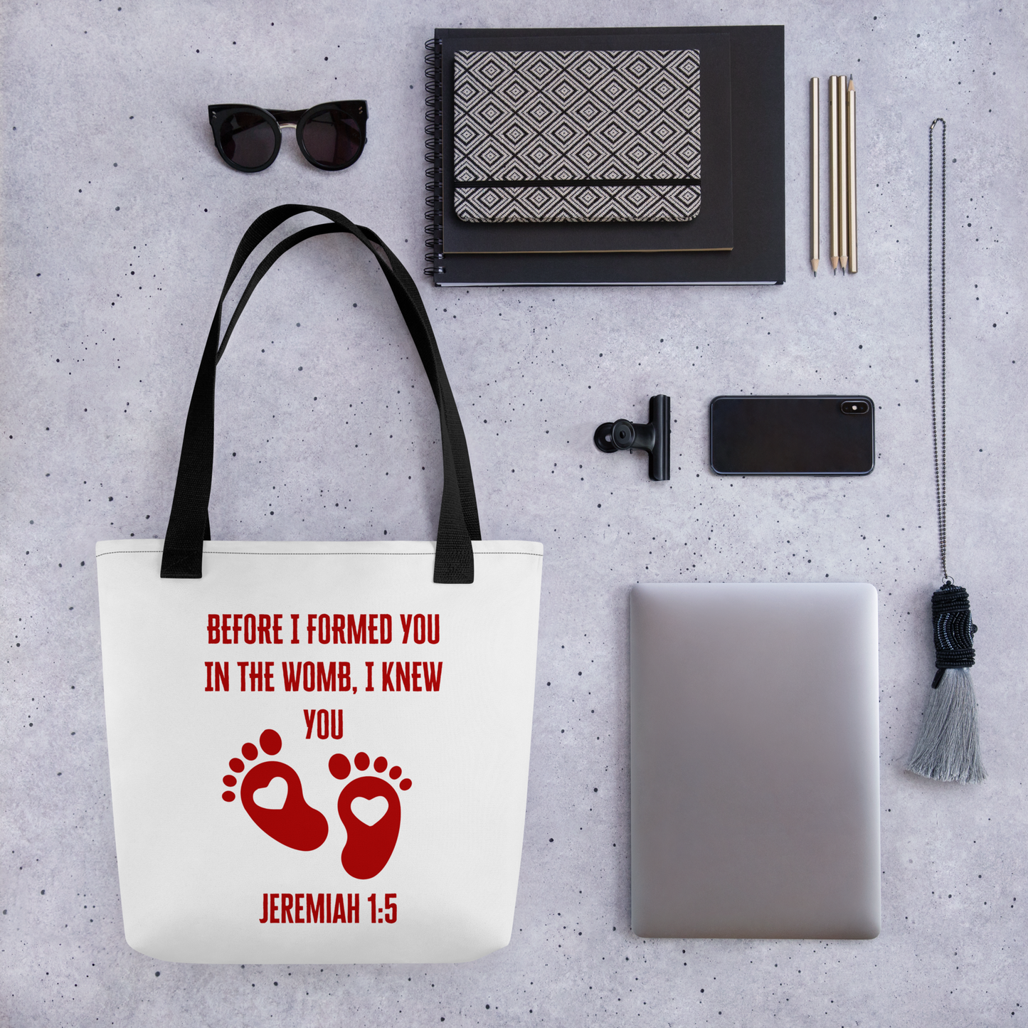 Baby, Jeremiah 1:5 Tote bag