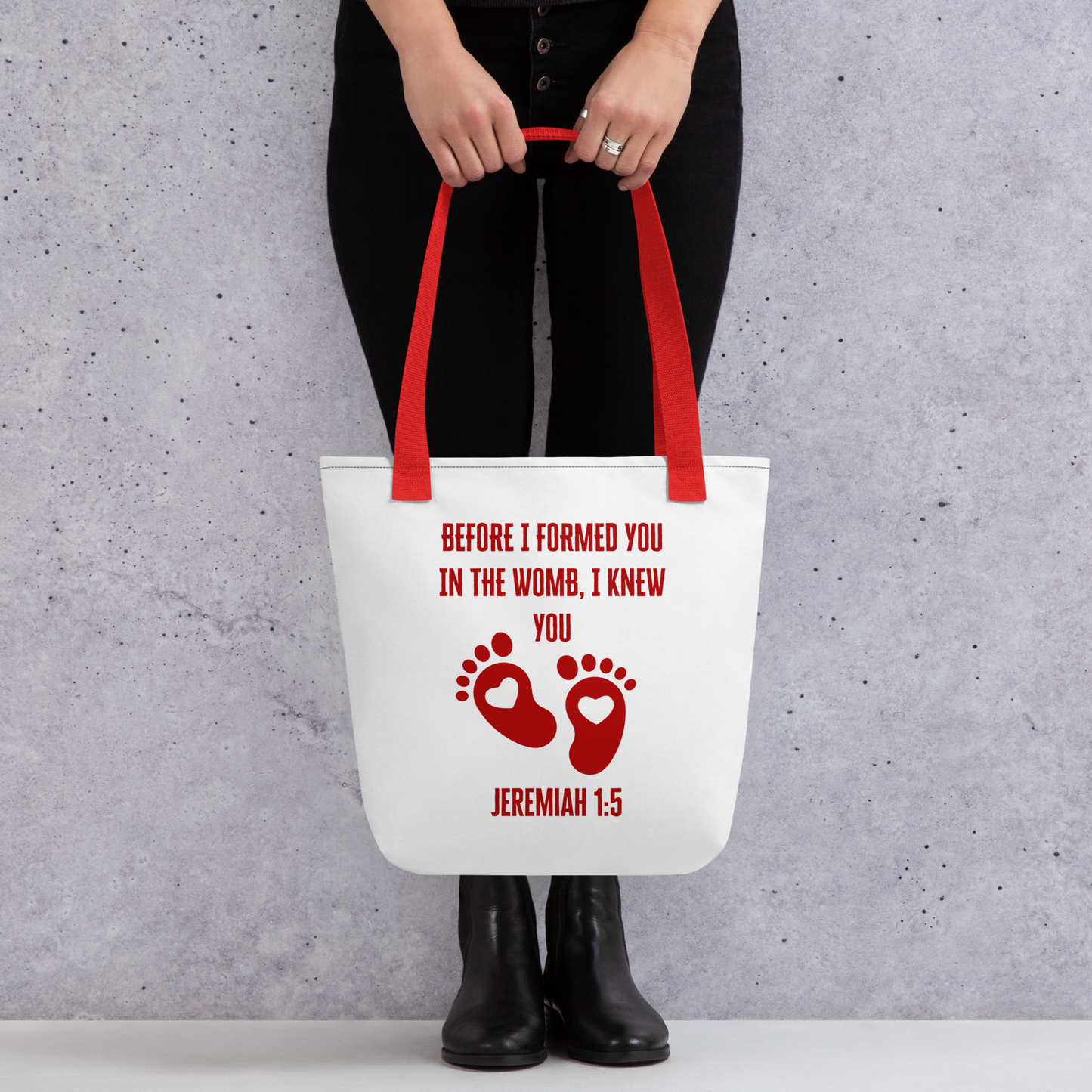 Baby, Jeremiah 1:5 Tote bag