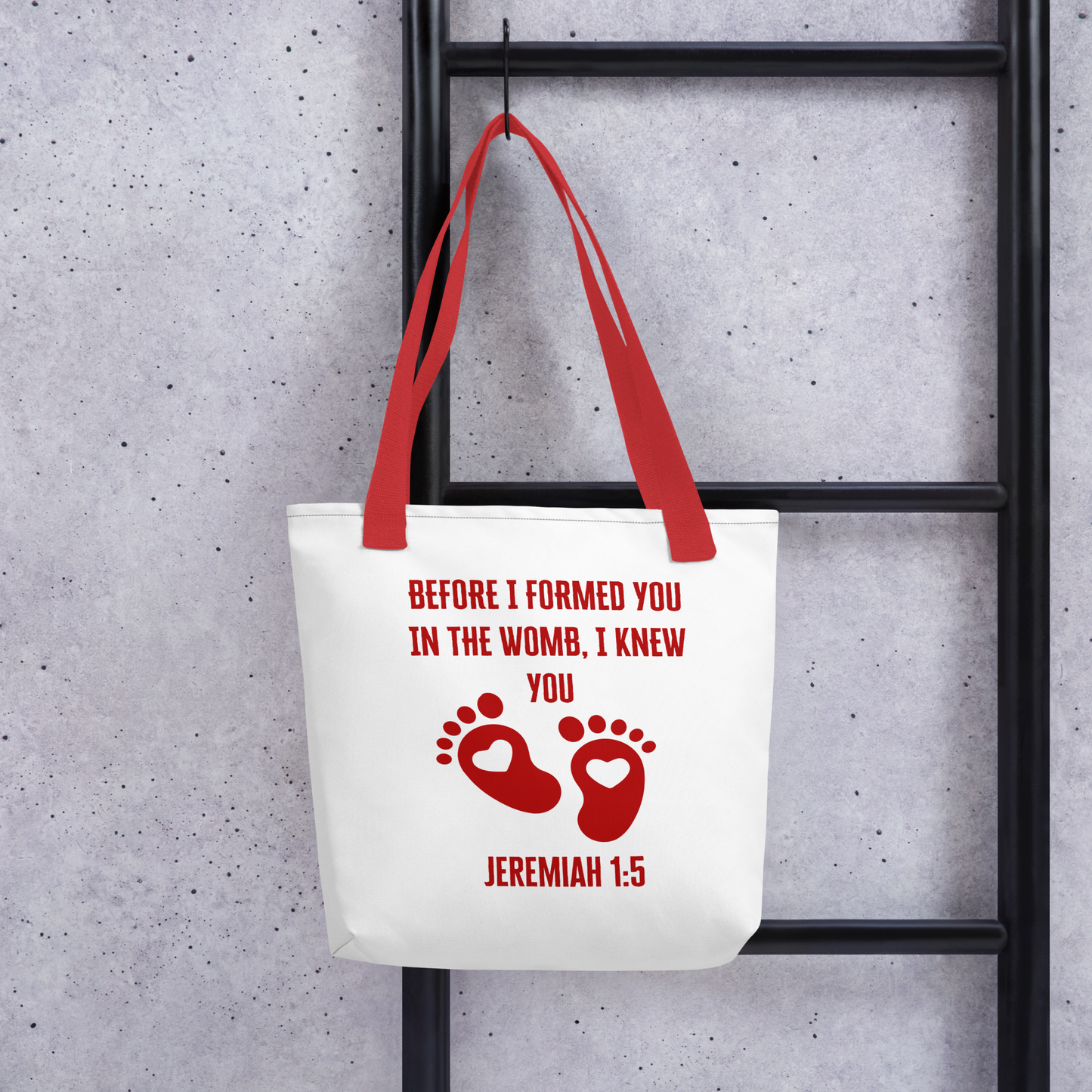 Baby, Jeremiah 1:5 Tote bag