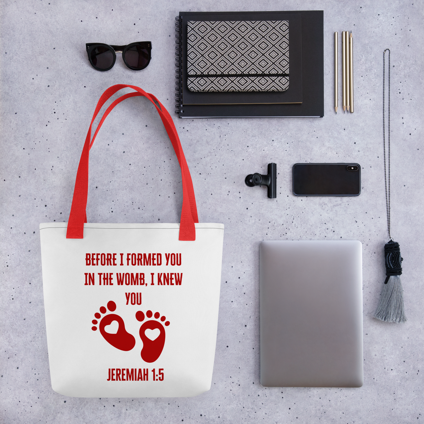 Baby, Jeremiah 1:5 Tote bag